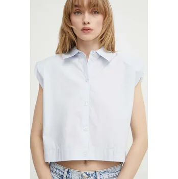 Pánská košile Bavlněná košile Gestuz regular, s klasickým límcem, 10909111 modrá 50X, vel. 36