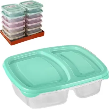 Svačinový box Box 725ml LUNCH No.1 dělený 18x15,5x5