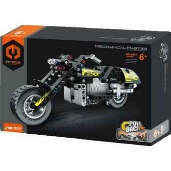 ostatní stavebnice Stavebnice motorka na zpětné natažení 183 dílků