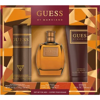 Sprchový gel Guess by Marciano for Men Guess by Marciano toaletní voda 100 ml + Guess by Marciano tělový sprej 170 g + Guess by Marciano sprchový gel 200 ml