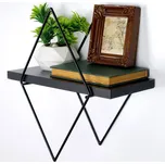 Dekorativní kovová nástěnná police Wr058