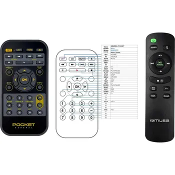 General MUSE M-692 BTC, M1280BT - náhradní dálkový ovladač