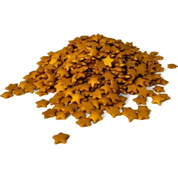 Čokoláda Cukrové zdobení - hvězdičky zlaté 30g