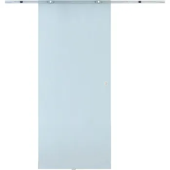 Interiérové dveře HOMCOM Posuvné skleněné dveře Posuvné skleněné dveře, matné sklo, 775/900/1025x2050 mm| Aosom