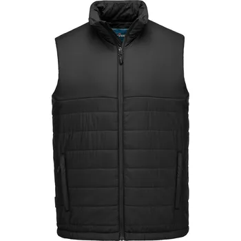Pánská vesta PORTWEST S606 / Pánská zateplená prošívaná vesta - černá M