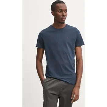 Bavlněné tričko Tommy Jeans tmavomodrá barva, DM0DM04411 59X, vel. S