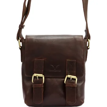 Pánská kožená taška Money Kepper HN1550 hnědá