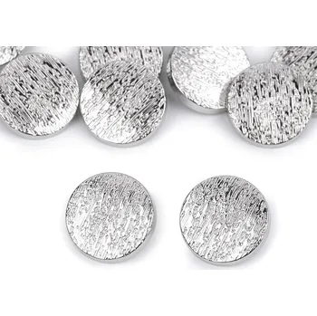 Knoflík Kovový knoflík velikost 28", 36" Varianta: 7 (36") nikl, Balení: 200 ks