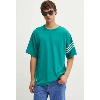 Pánské tričko Bavlněné tričko adidas Originals JF9136 tyrkysová 65X, vel. S