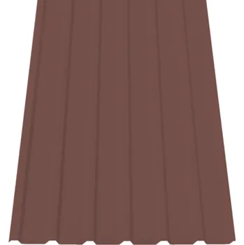 plechová krytina SATJAM Plech trapézový SAT18 NP střešní PURMAT tl. 0,5 mm RAL 8017 hnědý