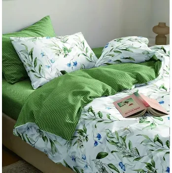 Povlečení Novinka 2025 ! Bavlněné povlečení s 3D efektem na 2 postele -140×200/70×90 cm – 100 % bavlna - KLÁRA + prostěradlo zdarma