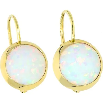 Náušnice Goldstore Opálové náušnice s klasickým zapínáním Váha: 2.76 g