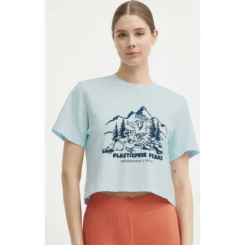 Pánské tričko Bavlněné tričko The North Face NF0A87E0O0R1 modrá 50X, vel. M