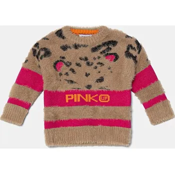 Dívčí svetr Dětský svetr Pinko Up F4PIBGJP128 béžová 12X, vel. 104