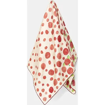 Šátek Hedvábný šátek Furla dámský, oranžová barva, WT00021.BX3854.2673S4401 32X, vel. ONE SIZE