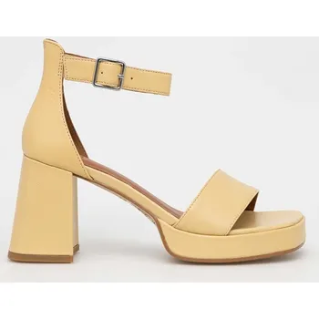 Dámské sandále Kožené sandály Vagabond Shoemakers FIONA béžová barva 5515.001.15 10X, EUR 40