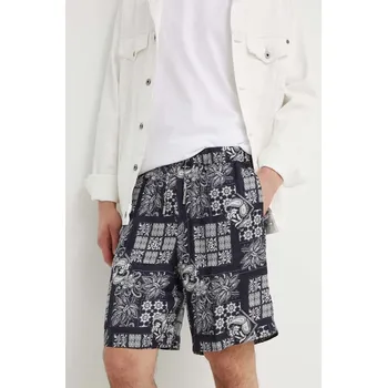 Pánské kraťasy Kraťasy The Kooples HSHO28059K námořnická modř 59A, vel. 40