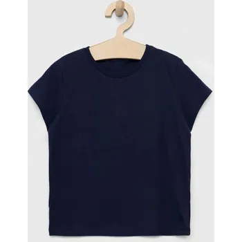 Dětská móda Dětské bavlněné tričko United Colors of Benetton 3I1XC109V.G.NOS námořnická modř 59X, vel. 168