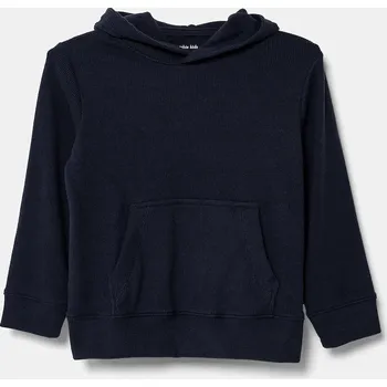 Chlapecká mikina Dětská mikina Abercrombie & Fitch tmavomodrá barva, s kapucí, hladká, KI224-4112 KI224.4112 59X, vel. 150/157