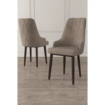 Jídelní stůl Sada židlí (6 kusů) Trex - Cappuccino, Brown