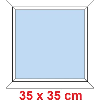Okno Soft Plastové okno 35x35 cm, FIX neotevíravé