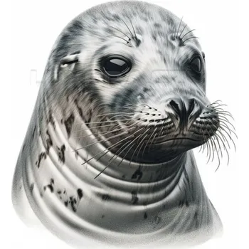 Nažehlovačka Tuleň hlava - 11 x 12 cm