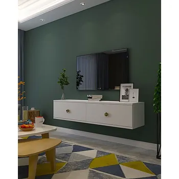 Televizní stolek TV stolek Zuzu 120 - White, Gold