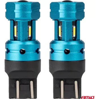 Povinná bezpečnostní výbava LED žárovky CANBUS T20 7443 W21/5W 4SMD 1860 Bílá 12V 24V