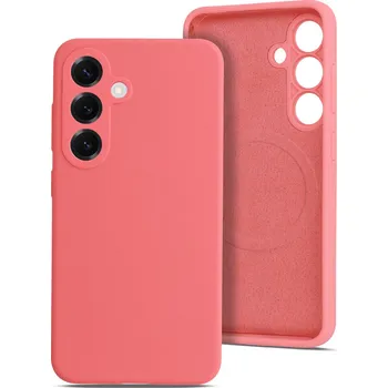 Pouzdro na mobilní telefon Zadní kryt MagColor Pure pro Samsung Galaxy S25 red