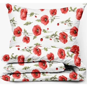 Povlečení Bavlněné povlečení Vlčí mák Zapínání: knoflík, Velikost polštáře: 70x90, Velikost přikrývky: 140x200