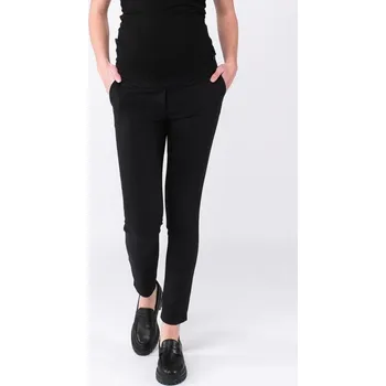 Těhotenská móda Těhotenské společenské kalhoty Business – černé Velikost: 32