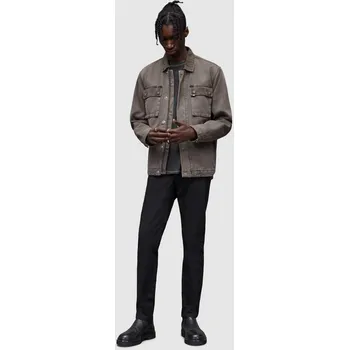 Pánské kalhoty Kalhoty AllSaints pánské, vínová barva, ve střihu chinos MT010V 99X, vel. 36