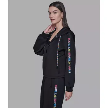 Dámská mikina KARL LAGERFELD dámská mikina LOGO černá M