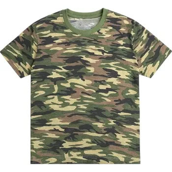 Dámské tričko Maskáčové tričko nadměrné velikosti zelený, hnědý 9XL