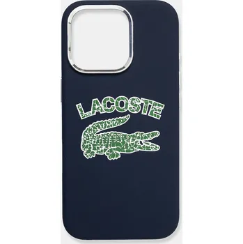 Pouzdro na mobilní telefon Obal na telefon Lacoste iPhone 16 Pro 6.3 tmavomodrá barva, LCHMP16LUCRV 59X, vel. ONE SIZE