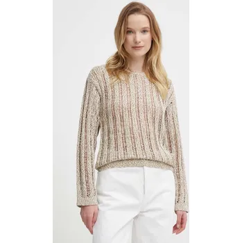 Dámský svetr Svetr Sisley dámský, béžová barva, lehký 1ZPJM104T 80X, vel. S