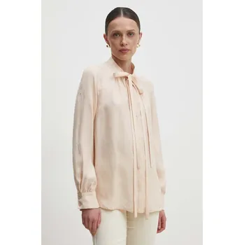 Dámská košile Košile Answear.LAB dámská, béžová barva, relaxed mlc.bdd06e.tjs 80X, vel. XS