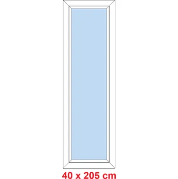 Okno Soft Plastové okno 40x205 cm, FIX neotevíravé