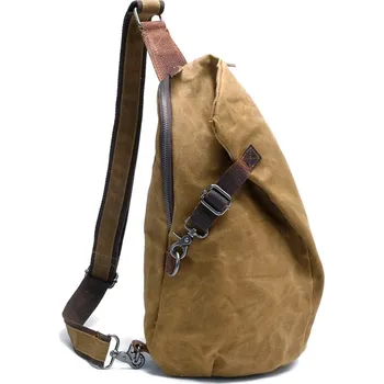 Městský batoh TopMode Plátěný batoh na jedno rameno 438975