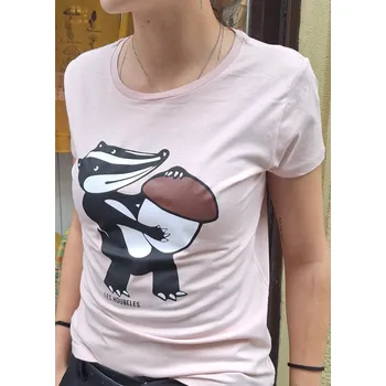 Dámské tričko Dámské tričko "Jezevec" růžová Velikost: XL