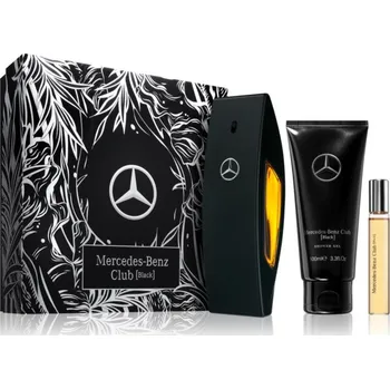 Pánský parfém Mercedes-Benz Club Black Mercedes-Benz Club Black toaletní voda 100 ml + Club Black toaletní voda 10 ml + sprchový gel s parfemací 100 ml