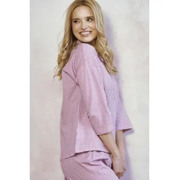 Dámské pyžamo Dámské pyžamo Taro Jolie - bavlna Růžová L