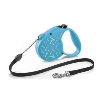 Vodítko pro psa Vodítko FLEXI Standart Bone lanko 5m 20 kg