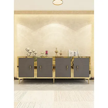 Komoda Konzolový stolek Tuna 180 - Anthracite, Gold