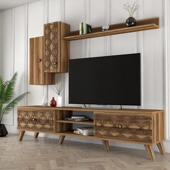 Televizní stolek TV stěna / Sestava pod TV Class S - Walnut