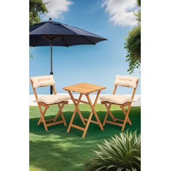 Jídelní stůl Garden Table & Chairs Set (3 Pieces) My001A