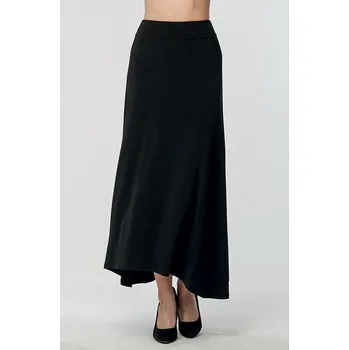 Dámská sukně Dlouhá společenská černá sukně s tvarovanou délkou 138 velikost M