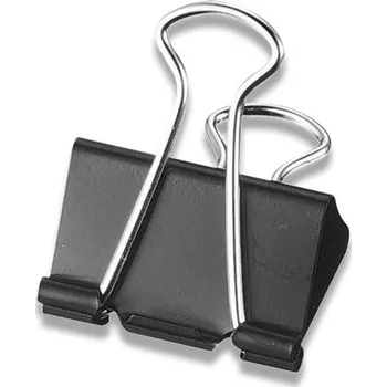 Kancelářská sponka Klip 420/25 černý 12ks Binder-Clip RON