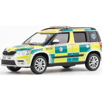 autíčko Škoda Yeti FL 2013 ZZS Karlovarského Kraje 200 1:43 Škoda Yeti FL 2013 ZZSKarlovarského Kraje 200 - kovový model auta