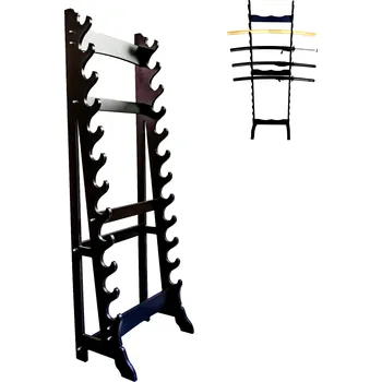 Věšák AF Masivní Stojan na meče "KATANA STAND" až pro 12 mečů!